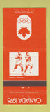 Matchbook Cover - 1976 Canada Olympics Athletics ORANGE 30 Strike