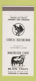 Matchbook Cover - Black Angus Dorchester Stables Kirtland OH 30 Strike