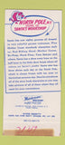 Matchbook Cover - North Pole Santa's Workshop NY WEAR 30 Strike