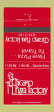 Matchbook Cover - Chicago Pizza Factory Santa Ana CA 30 Strike