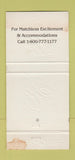 Matchbook Cover - trump Casino WEAR 30 Strike