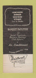 Matchbook Cover - Black Horse Tavern Philadelphia PA 30 Strike