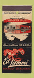 Matchbook Cover - Ed Lammi Restaurant Milwaukee WI 21 Strike Feature