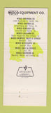 Matchbook Cover - Midco Southern Tractors Marietta Macon Savannah GA 30 Strike