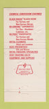 Matchbook Cover - Mitchell Bradford Chemical Milford CT 30 Strike