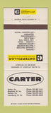 Matchbook Cover - Cater Caterpillar Tractors Salem VA Norton WEAR 30 Strike