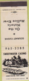 Matchbook Cover - Sweetwater Casino Sweetwater NJ