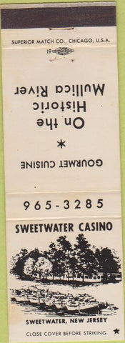 Matchbook Cover - Sweetwater Casino Sweetwater NJ