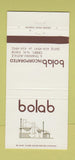 Matchbook Cover - Bolab Inc Derry NH 30 Strike
