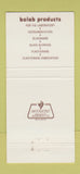 Matchbook Cover - Bolab Inc Derry NH 30 Strike