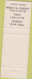 Matchbook Cover - Westinghosue Beaver Credit Union PA