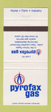 Matchbook Cover - Pyrofax Gas 30 Strike