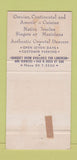 Matchbook Cover - Athens on Rush Chicago IL Greek WEAR 30 Strike