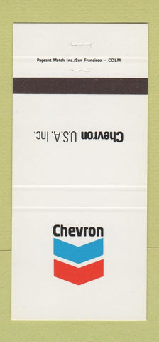 Matchbook Cover - Chevron oil gas 30 Strike
