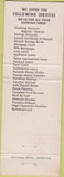 Matchbook Cover - Natioanl Bank of Boyertown PA WEAR