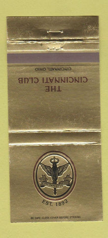 Matchbook Cover - The Cincinnati Club OH 30 Strike