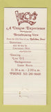 Matchbook Cover Lucy's in the Sky Restaurant Holiday Inn Cincinnati OH 30 Strike