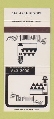 Matchbook Cover - The Claremont Hotel Oakland Berkeley CA 30 Strike