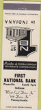 Matchbook Cover - First National Bank Plumville South Fork Indiana PA