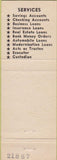 Matchbook Cover - First National Bank Plumville South Fork Indiana PA