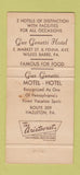 Matchbook Cover - Gus Genetti Hotel Wilkes Barre PA 30 Strike