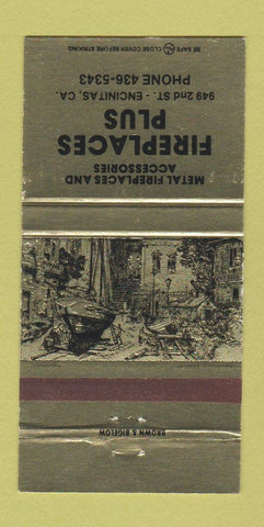 Matchbook Cover - Fireplaces Plus Encinitas CA 30 Strike