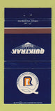 Matchbook Cover - Roadway Trucking Quiktrak 30 Strike