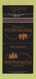 Matchbook Cover - Desert Pines Golf Club Las Vegas NV 30 Strike