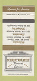 Matchbook Cover - Schmidt Bartelt Funeral Home Milwaukee WI WEAR 30 Strike