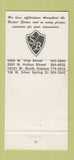 Matchbook Cover - Schmidt Bartelt Funeral Home Milwaukee WI WEAR 30 Strike