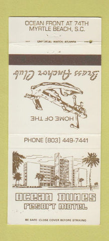Matchbook Cover - Ocean Dunes Resort Motel Myrtle Beach SC 30 Strike