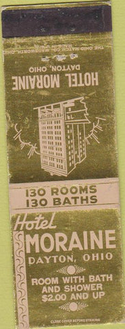Matchbook Cover - Hotel Moraine Dayton OH