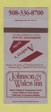 Matchbook Cover - Johnson and Wales Inn Seekonk MA 30 Strike