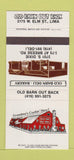 Matchbook Cover - Old Barn Deli Bakery Lima OH 30 Strike