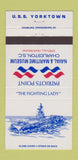 Matchbook Cover Patriots Point Naval Museum Charleston SC USS Yorktown 30 Strike