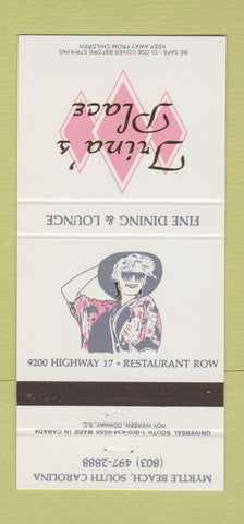 Matchbook Cover - Irina's Place girlie Myrtle Beach SC 30 Strike