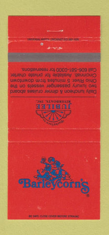 Matchbook Cover - Carleycorn's Jubilee Riverboats Newport KY Ludlow 30 Strike