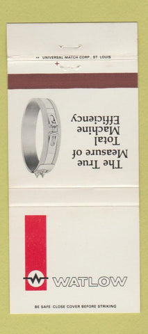 Matchbook Cover - Watlow Efficiency Measuring clamp 30 Strike