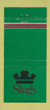 Matchbook Cover - Slug's Rib Charlotte NC Myrtle Beach SC 30 Strike