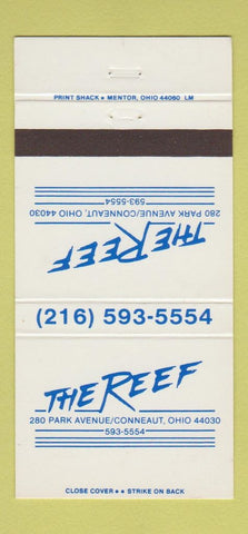 Matchbook Cover - The Reef Conneaut OH 30 Strike