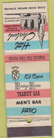 Matchbook Cover - Hotel Cleveland OH