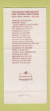Matchbook Cover - 4X Corporation  Construction Neenah WI 30 Strike