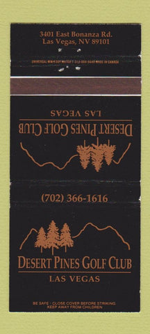 Matchbook Cover - Desert Pines Golf Club Las Vegas NV 30 Strike