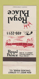 Matchbook Cover - Royal Palace Chicago Ridge IL 30 Strike