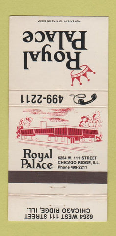 Matchbook Cover - Royal Palace Chicago Ridge IL 30 Strike