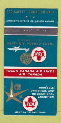 Matchbook Cover - TCA Trans Canada Airline 30 Strike