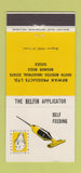 Matchbook Cover - Bewax Products Susex Borgnor Regis UK Vacuum 30 Strike