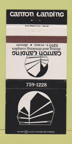 Matchbook Cover - Canton Landing Denver Colorado 30 Strike