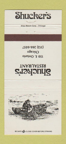 Matchbook Cover - Shucker's Restaurant Chicago IL 30 Strike