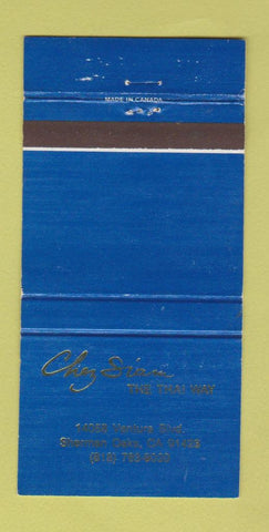 Matchbook Cover - Chez Siam Thai Restaurant Sherman Oaks CA 30 Strike